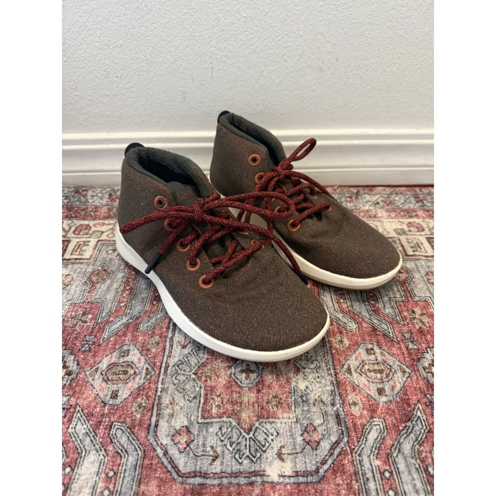 Allbirds WRUM W8 Brown Wool Chukka‎ Boots Lace Up Sneakers Women US 8
